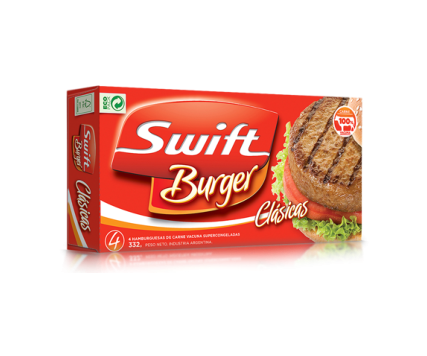 HAMBURGUESA. SWIFT CLASICA 4x80Grs
