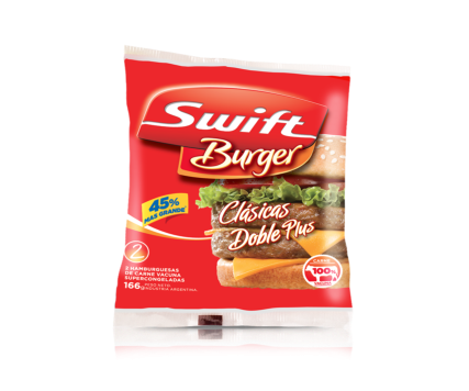 HAMBURGUESA. SWIFT DOBLE PLUS 2x80Grs