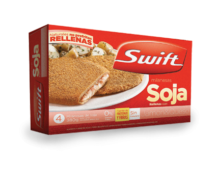 MILANESA  SOJA SWIFT JAM/QSOx380Grs