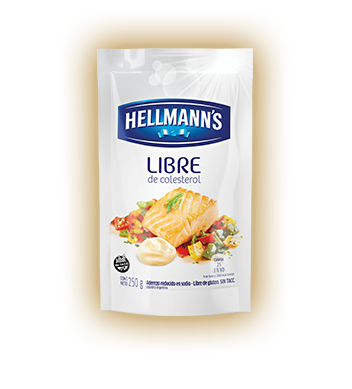 MAYONESA HELLMANN´S LIBRE COLESTEROL DOY PACK x250Grs