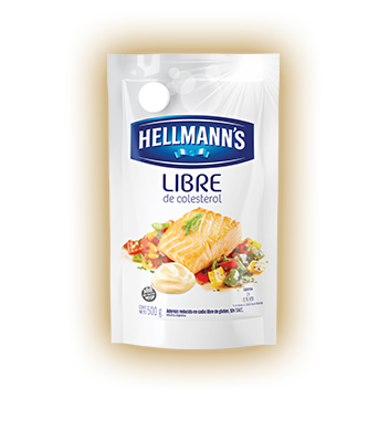 MAYONESA HELLMANN´S LIBRE COLESTEROL DOY PACK x500Grs