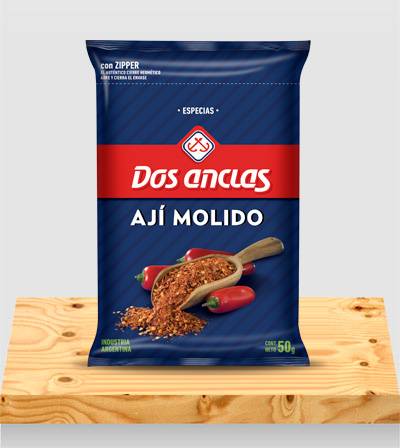 AJI MOLIDO DOS ANCLAS BOLSA 6x25Grs