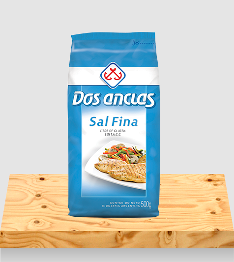 SAL FINA DOS ANCLAS PAQUETE.x500Grs