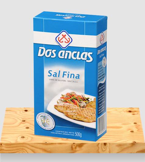 SAL FINA DOS ANCLAS ESTUCHE x500Grs
