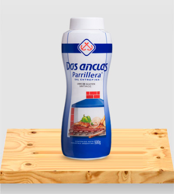 SAL PARRILLERA DOS ANCLAS SALERO x500Grs