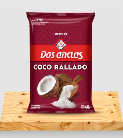 COCO RALLADO DOS ANCLAS BOLSA 6x50Grs