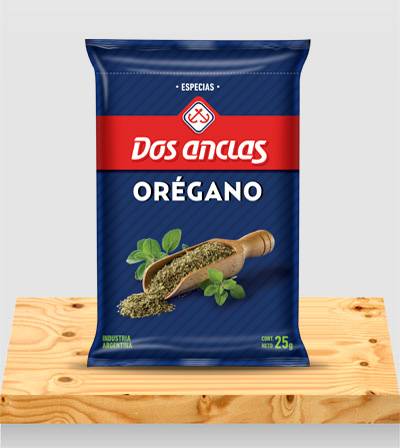 OREGANO DOS ANCLAS BOLSA 6x25Grs