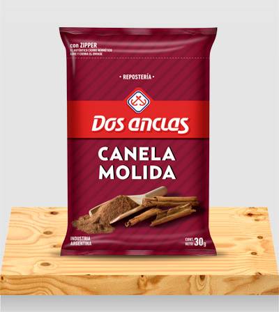 CANELA MOLIDA DOS ANCLAS BOLSA 6x30Grs
